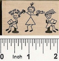 Beautician 2 Rubber Stamp 2202D