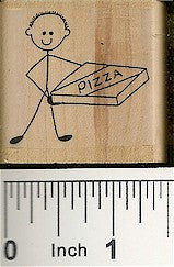Pizza Guy Rubber Stamp 2210D