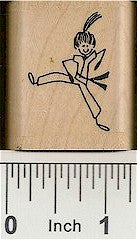 Karate Gal Rubber Stamp 2255D