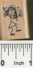 Gal Radio Rubber Stamp 2256D