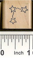 Small Star Corner Rubber Stamp 2259B