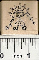 Elf with Lights Rubber Stamp 2271D