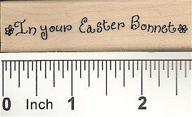 In Your Easter Bonnet Rubber Stamp 2299D