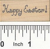 Fancy Happy Easter Rubber Stamp 2300C