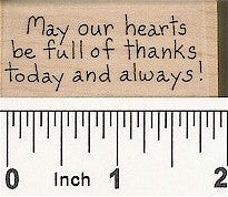 May Our Hearts Rubber Stamp 2328D