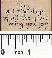 Days Bring Joy Rubber Stamp 2344D
