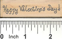 Fancy Happy Valentine's Day Rubber Stamp 2349C