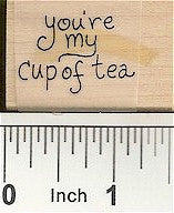 Cup of Tea Rubber Stamp 2353C