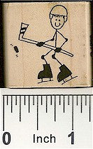 Hockey Guy Rubber Stamp 2356D