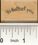 To Both of You Rubber Stamp 2369C