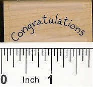 Congratulations Rubber Stamp 2370C