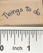 Things To Do Rubber Stamp 2382C
