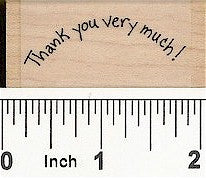 Thank You Very Much Rubber Stamp 2383C