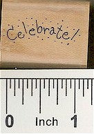 Celebrate Rubber Stamp 2385C