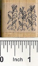 Cornstalks Rubber Stamp 2408D