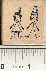 Indians Rubber Stamp 2409E