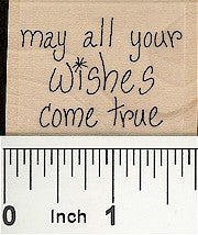 Wishes Come True Rubber Stamp 2412D