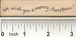 Wish You A Merry Rubber Stamp 2418D