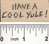 Small Cool Yule Rubber Stamp 2428C