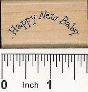 Happy New Baby Rubber Stamp 2435C