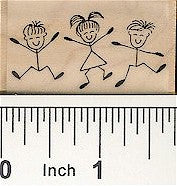 Horiz. Kid Border Rubber Stamp 2451E