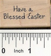 Blessed Easter Rubber Stamp 2468C