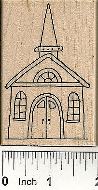 Church Rubber Stamp 2492J