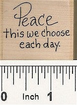 Peace Rubber Stamp 2542D