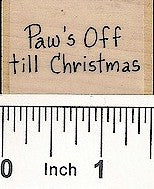 Paws Off Rubber Stamp 2554C