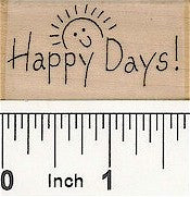 Happy Days Rubber Stamp 2576E
