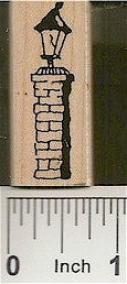 Lamp Post Rubber Stamp 7410B