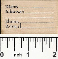 Name & Address Inside Rubber Stamp 7677D