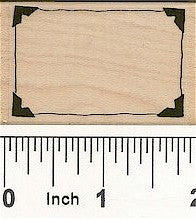 Picture Border Rubber Stamp 7680D