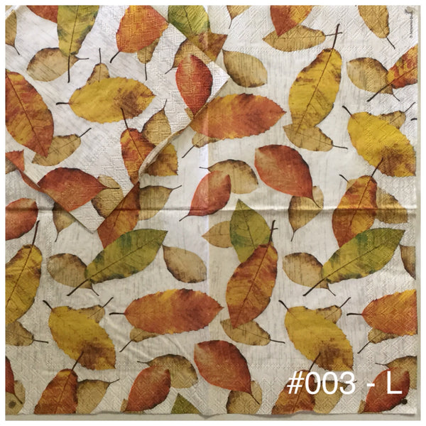 AT-003 Leaves Napkin for Decoupage