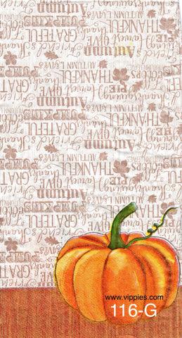 AT-116 Pumpkins Thanks Napkin for Decoupage