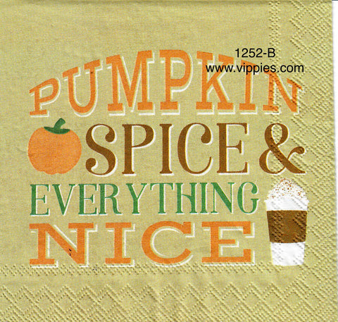 AT-1252 Pumpkin Spice Napkin for Decoupage
