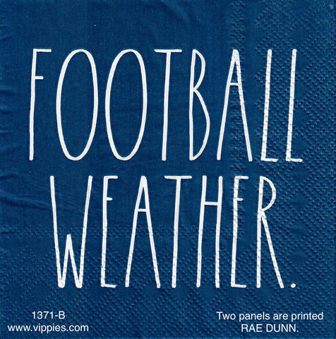 AT-1371 Football Weather Napkin for Decoupage