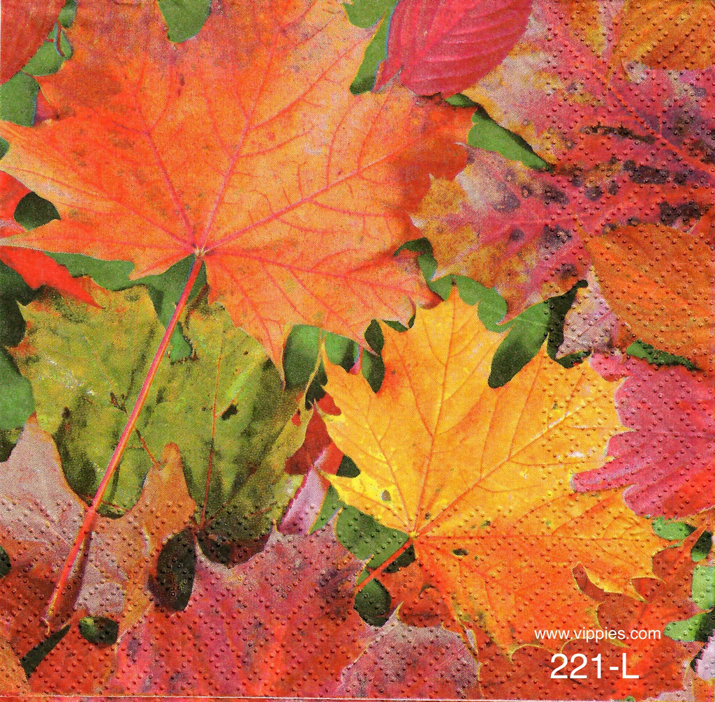 AT-221 Large Falling Leaves Napkin for Decoupage