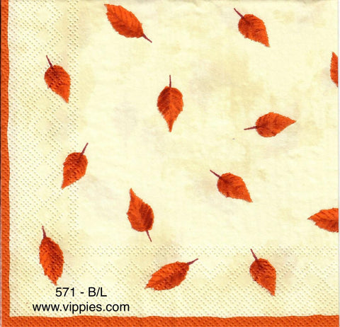 AT-571 Falling Leaves Napkin for Decoupage
