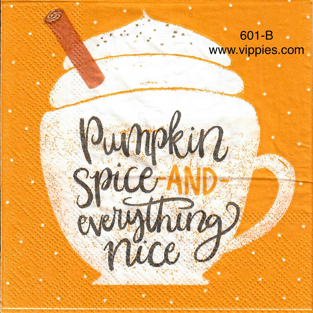 AT-601 Pumpkin Spice Napkin for Decoupage