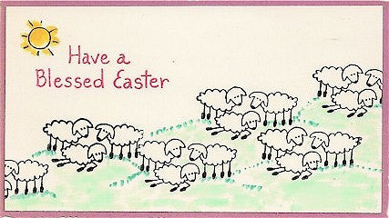 Blessed Easter Rubber Stamp 2468C