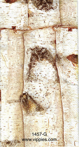 C-1457 Birch Logs Guest Napkin for Decoupage