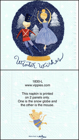 C-1830 Winter Wishes Napkin for Decoupage