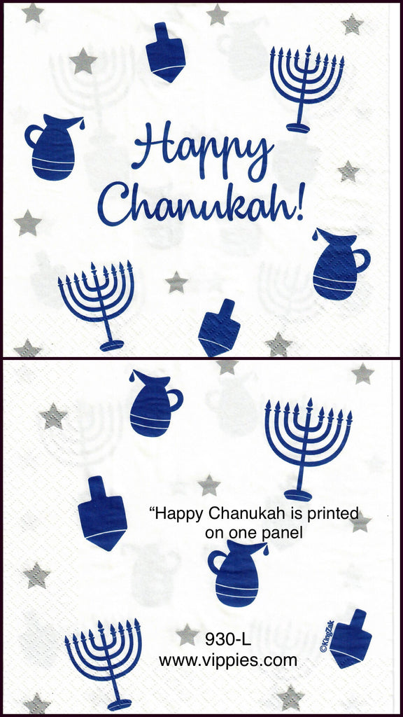 C-930 Happy Hanukkah Multi Napkin for Decoupage