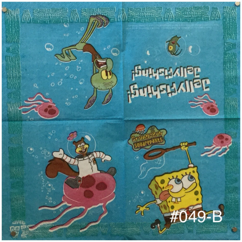 CTN-049  Spongebob #2 Napkin for Decoupage