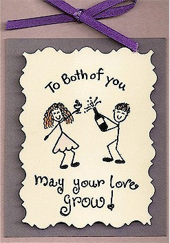 Cheery Couple Rubber Stamp 2339D