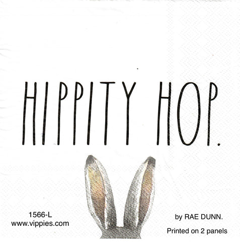 EAST-1566 Rae Dunn Hippity Hop Luncheon Napkin for Decoupage