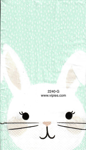 EAST-2240-G Blue Big Bunny Head Guest Napkin for Decoupage