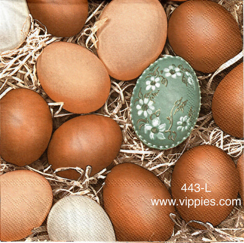 EAST-443 Brown Eggs Napkin for Decoupage