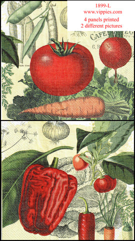 FD-1899 Tomato Pepper Napkin for Decoupage